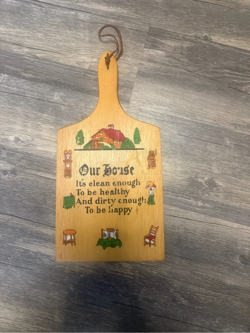Vintage Wooden Cutting Board 